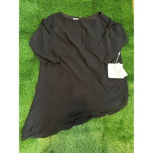 NWT Lanting Bride Formal Dress 3/4 Sleeve Black Size L ? See Photos Measurements